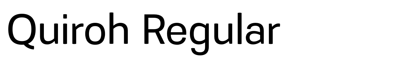 Quiroh Regular